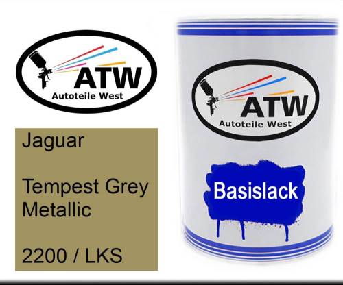 Jaguar, Tempest Grey Metallic, 2200 / LKS: 500ml Lackdose, von ATW Autoteile West.